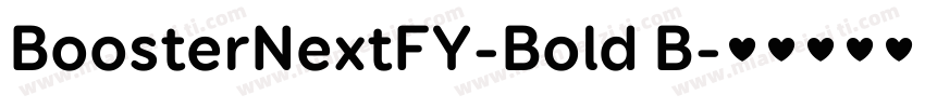 BoosterNextFY-Bold B字体转换
